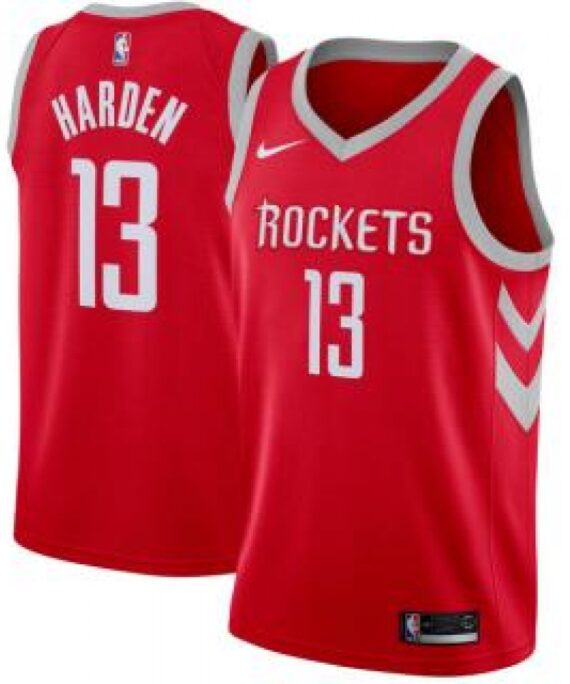 James Harden Basketball Jersey #13 Houston Rockets 17/18 Red Icon Edition