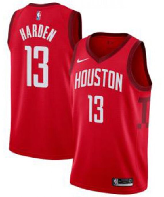 James Harden Basketball Jersey #13 Houston Rockets 2018/19 Red Earned Edition
