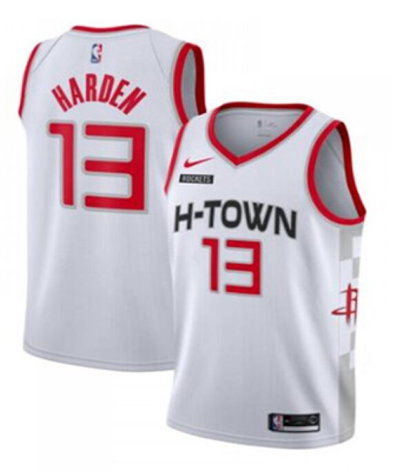 James Harden Basketball Jersey #13 Houston Rockets 2019/20 White City Edition