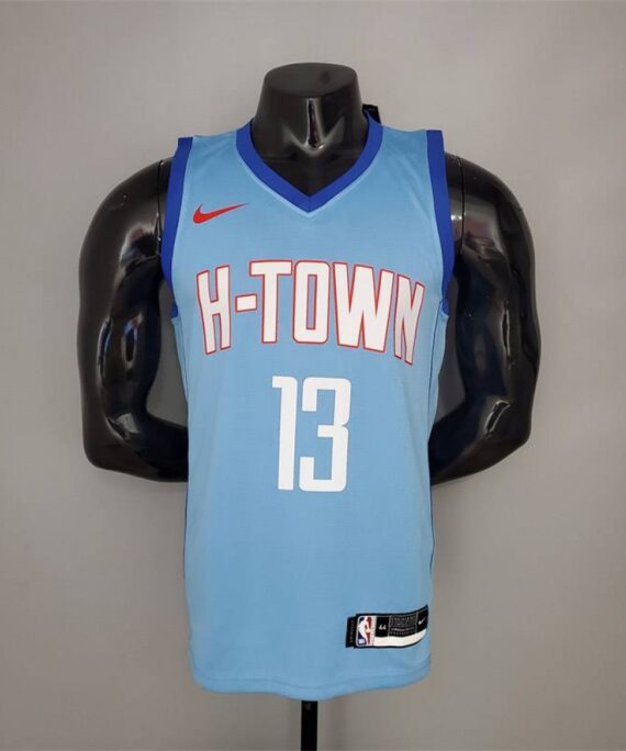 James Harden Basketball Jersey #13 Houston Rockets 2021 City Edition Blue