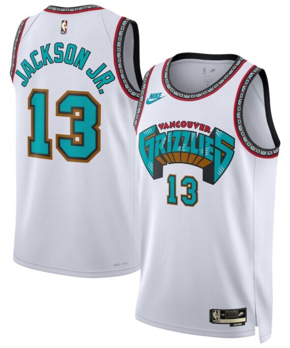 Jaren Jackson Jr. Basketball Jersey #13 Memphis Grizzlies 2025 White