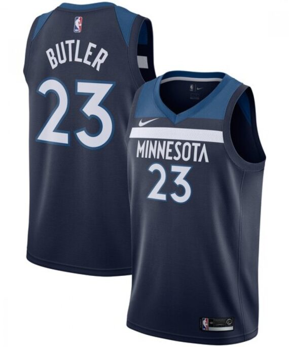 Jimmy Butler Basketball Jersey #23 Minnesota Timberwolves 17/18 Navy Blue Icon