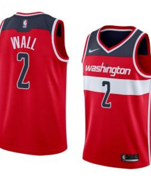 John Wall Basketball #2 Jersey Washington Wizards 17/18 Red Icon Edition