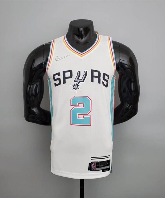 Kawhi Leonard Basketball Jersey#2 San Antonio Spurs 2022 White City Edition