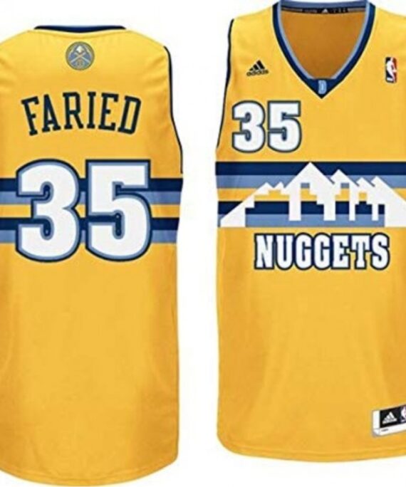 Kenneth Faried Basketball Jersey #35 Denver Nuggets Yellow