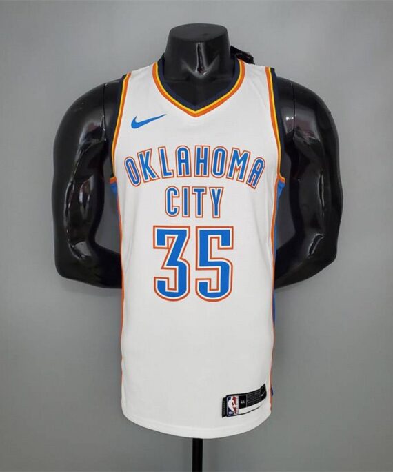 Kevin Durant Basketball Jersey #35 Oklahoma City Thunder White
