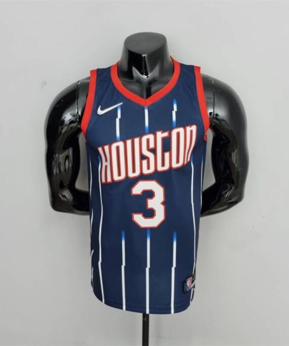 Kevin Porter Jr. Basketball Jersey #3 Houston Rockets 2022 City Edition Dark Blue
