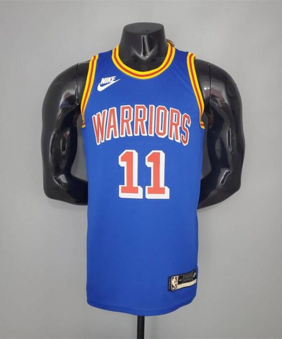 Klay Thompson Basketball Jersey #11 Golden State Warriors 75th Anniversary Blue