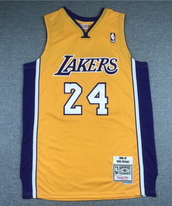 Kobe Bryant Basketball Jersey #24 Los Angeles Lakers 2006/07 Yellow Classic