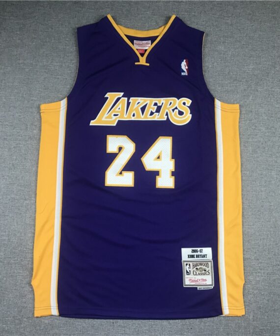 Kobe Bryant Basketball Jersey #24 Los Angeles Lakers 2006/07 Purple Classic