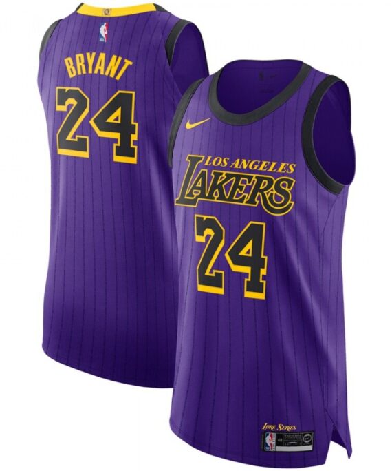 Kobe Bryant Basketball Jersey #24 Los Angeles Lakers 18/19 Purple City Edition