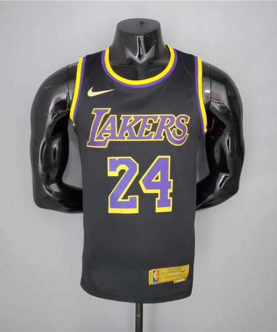 Kobe Bryant Basketball Jersey #24 Los Angeles Lakers 2021 Earned Edition Black