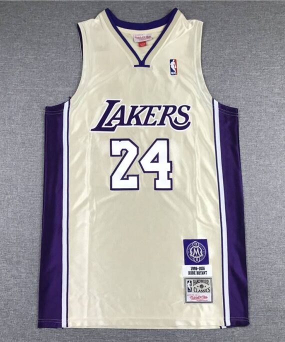 Kobe Bryant Basketball Jersey #24 Los Angeles Lakers Hall of Fame Gold