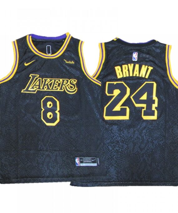Kobe Bryant Basketball Jersey #8/Basketball Jersey #24 Los Angeles Lakers Black City Edition