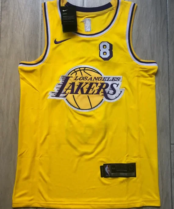 Kobe Bryant Basketball Jersey #8 Los Angeles Lakers 1978/20 Yellow Memorial Edition