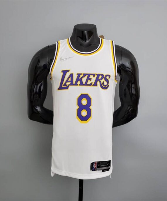 Kobe Bryant Basketball Jersey #8 Los Angeles Lakers 75th Anniversary Edition White