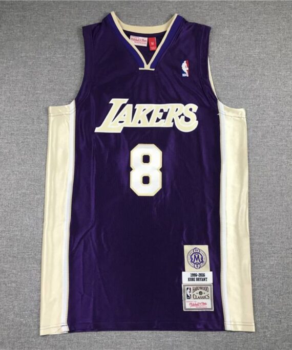 Kobe Bryant Basketball Jersey #8 Los Angeles Lakers Hall of Fame Purple