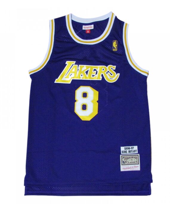 Kobe Bryant Basketball #8 Jersey Los Angeles Lakers Purple Icon Edition