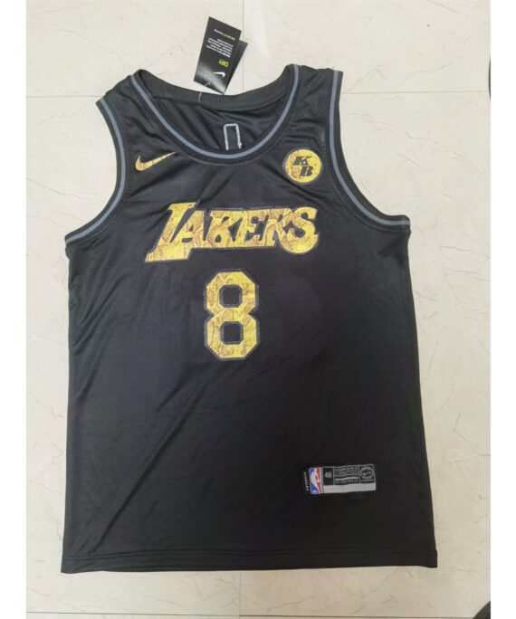 Kobe Bryant Basketball #8 Jersey Los Angeles Lakers Black Retired Edition