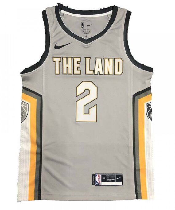 Kyrie Irving Basketball Jersey #2 Cleveland Cavaliers 2018 Gray