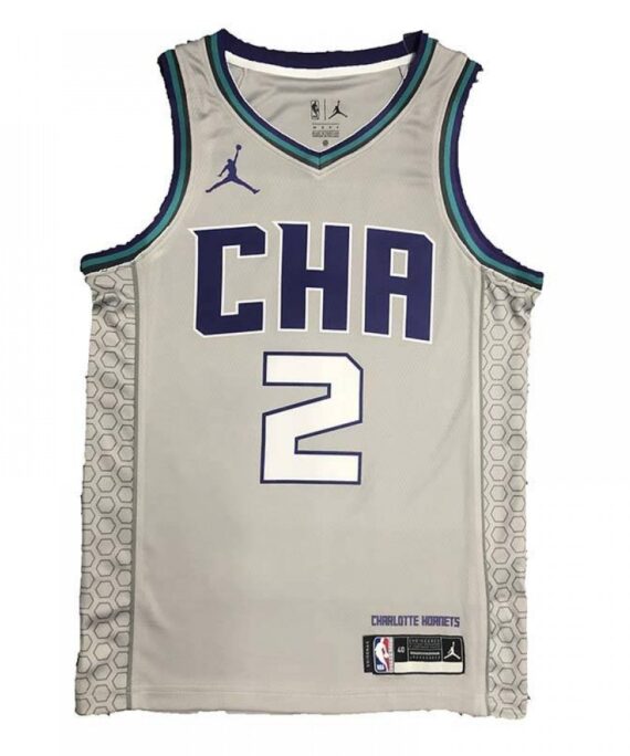 LaMelo Ball Basketball Jersey #2 Charlotte Hornets 2019 Gray