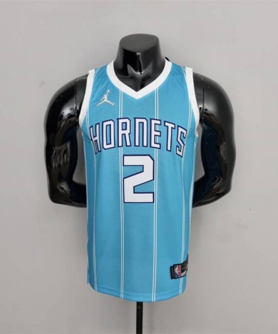 LaMelo Ball Basketball Jersey #2 Charlotte Hornets 75th Anniversary Edition Blue
