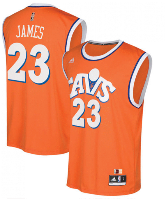 LeBron James Basketball Jersey #23 Cleveland Cavaliers Orange
