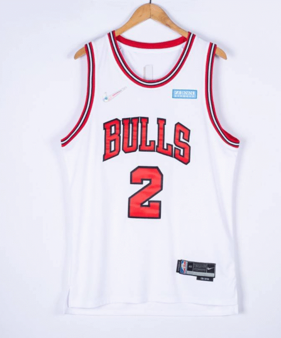 Lonzo Ball Basketball Jersey #2 Chicago Bulls 75th Anniversary Edition White