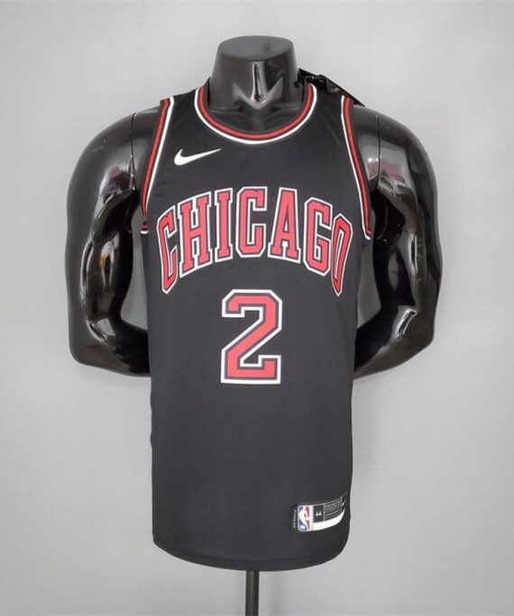 Lonzo Ball Basketball Jersey #2 Chicago Bulls Black