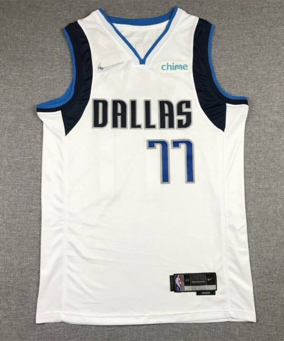 Luka DonÄić Basketball Jersey #77 Dallas Mavericks 75th Anniversary Edition White