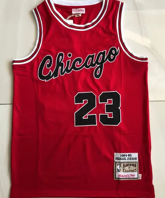 Michael Jordan Basketball Jersey #23 Chicago Bulls 1984/85 Red Mitchellness