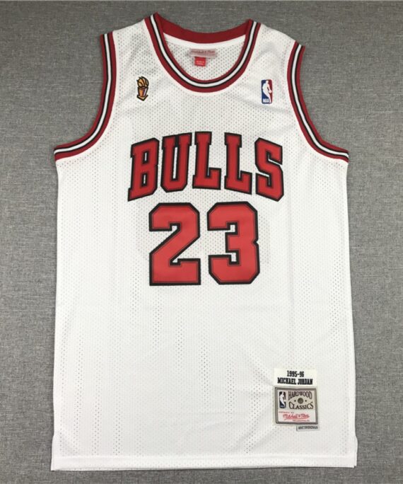 Michael Jordan Basketball Jersey #23 Chicago Bulls White Champion