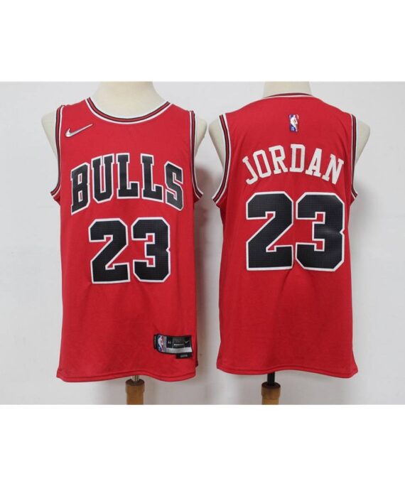 Michael Jordan Basketball Jersey #23 Chicago Bulls 75th Anniversary Edition Red