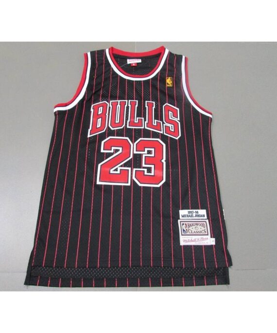 Michael Jordan Basketball Jersey #23 Chicago Bulls Icon Gold Classic Black/Red