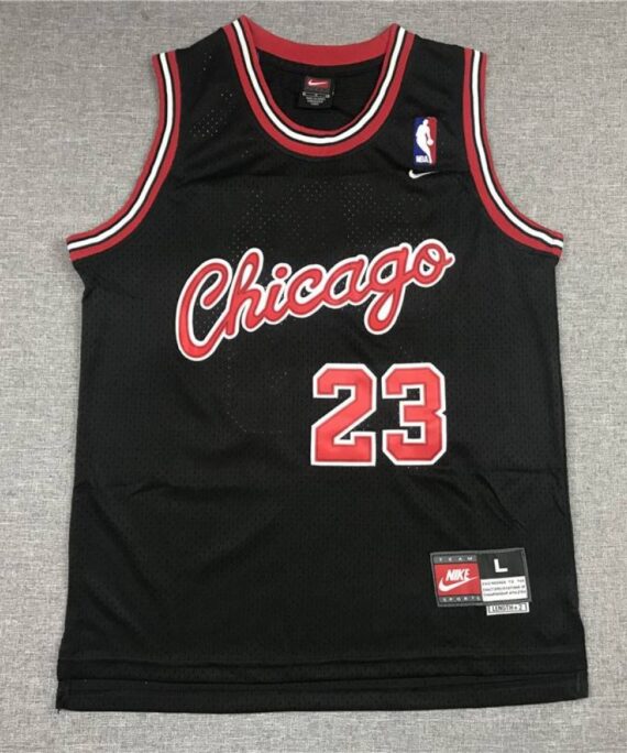 Michael Jordan Basketball Jersey #23 Chicago Bulls Black Kids