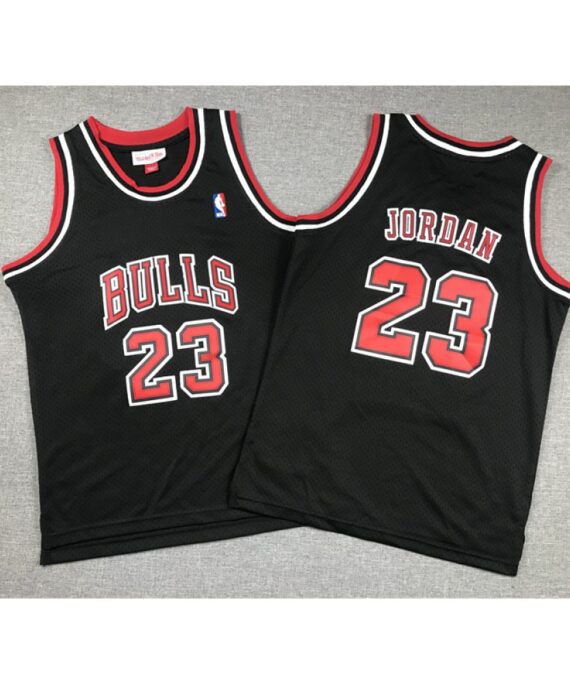 Michael Jordan Basketball #23 Jersey Chicago Bulls Child Black