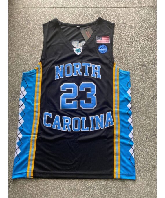 Michael Jordan Basketball Jersey #23 North Carolina University Edition Black
