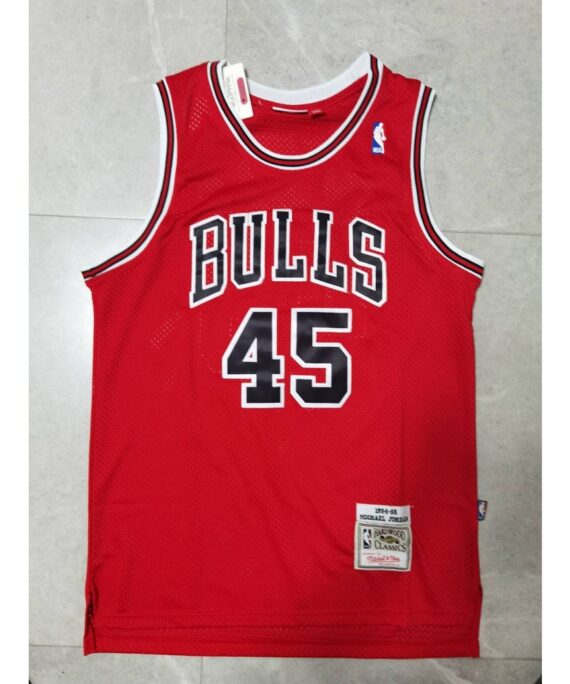 Michael Jordan Basketball Jersey #45 Chicago Bulls Classic Edition Red