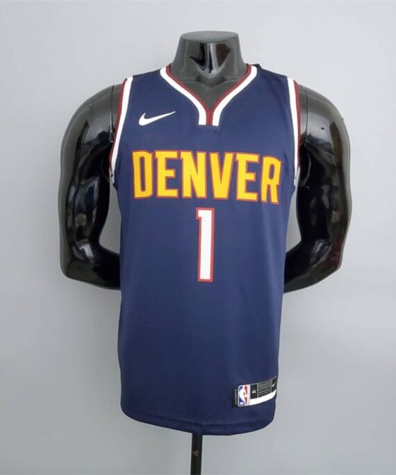 Michael Porter Jr. Basketball Jersey #1 Denver Nuggets Navy Blue