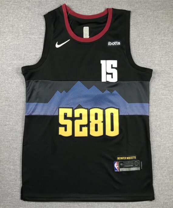 Nikola JokićBasketball Jersey#15 Denver Nuggets 2024 Black City Edition