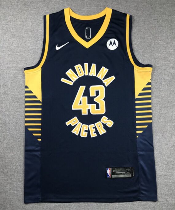 Pascal Siakam Basketball Jersey#43 Indiana Pacers 2024 Dark Blue