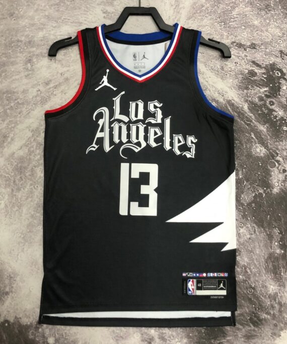 Paul George Basketball Jersey#13 Los Angeles Clippers 2023 Black Jordan Limited Edition