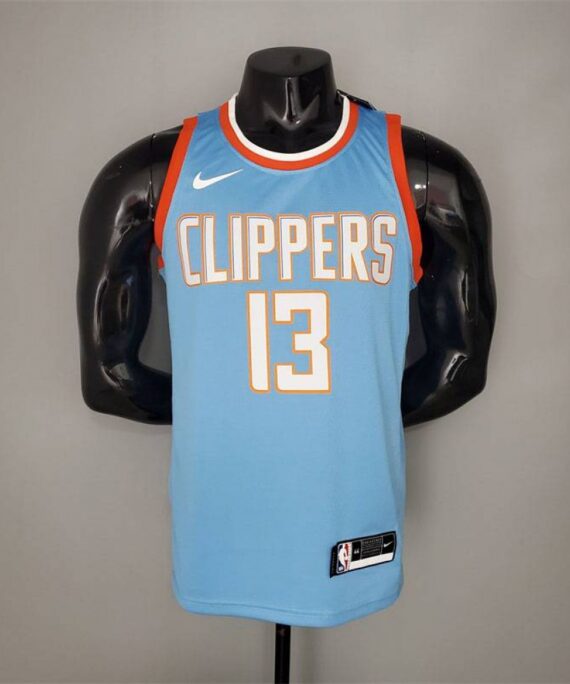 Paul George Basketball Jersey #13 Los Angeles Clippers Blue