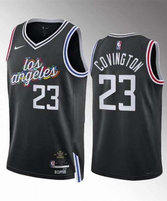 Robert Covington Basketball Jersey#23 Los Angeles Clippers 2023 Black City Edition