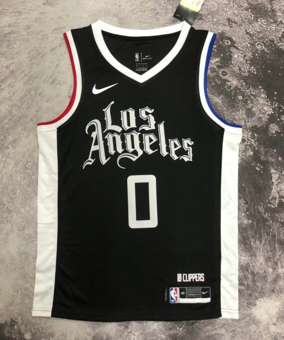 Russell Westbrook Basketball Jersey#0 Los Angeles Clippers Black