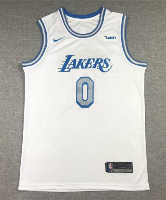 Russell Westbrook Basketball Jersey #0 Los Angeles Lakers City Edition White