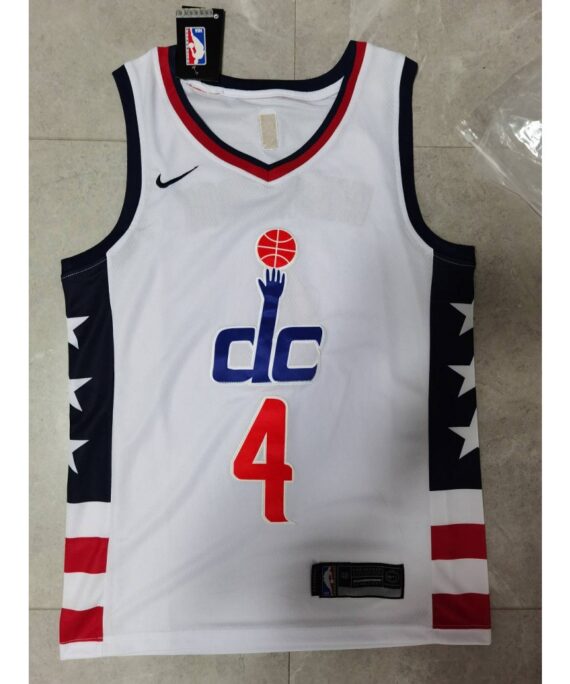 Russell Westbrook Basketball Jersey #4 Washington Wizards 2021 White