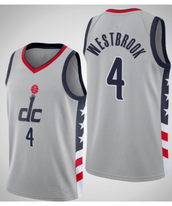 Russell Westbrook Basketball Jersey #4 Washington Wizards City Edition