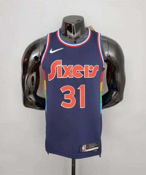 Seth Curry Basketball Jersey#31 Philadelphia 76ers 2022 Royal Blue