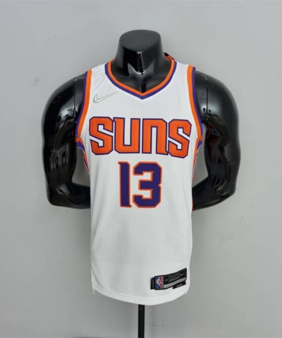 Steve Nash Basketball Jersey #13 Phoenix Suns 75th Anniversary Edition White